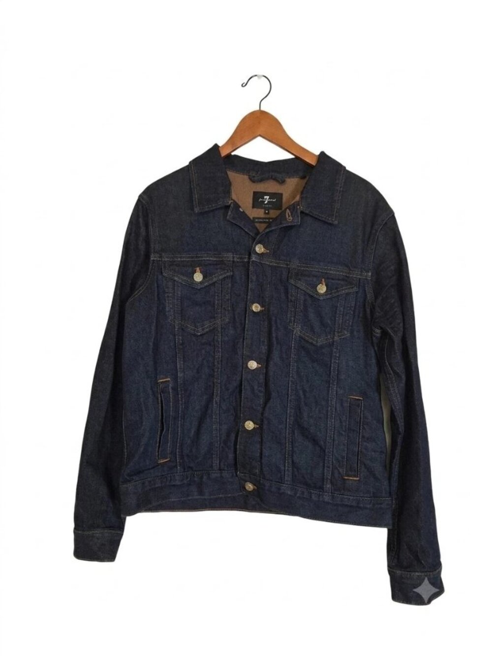 7 For All Mankind Japanese Denim Trucker Jacket Size M